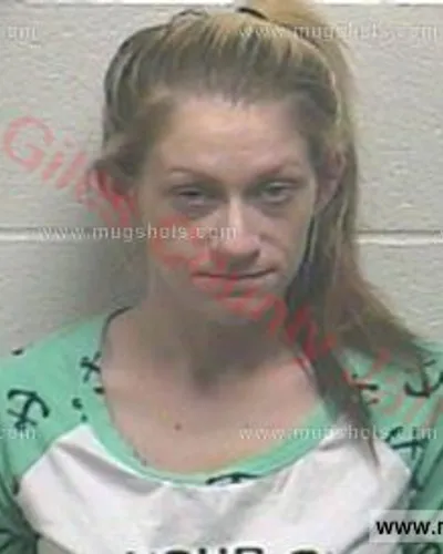 Booking photo of Katie Eileen Davison, Giles County, Jan 18, 2018