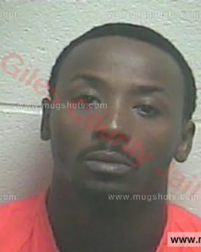 Booking photo of Justin Ramario Nelson, Giles County, Jun 6, 2016
