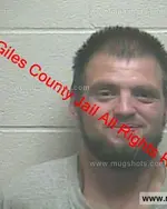 Booking photo of Jonathan Alvin Counts IV, Giles County, Dec 14, 2019