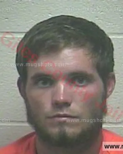 Booking photo of Jesse Brandon Darnell, Giles County, Oct 21, 2017