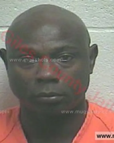 Booking photo of Thomas Wayne Bush, Giles County, Feb 2, 2017