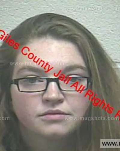 Booking photo of Harli Standish, Giles County, Dec 27, 2018