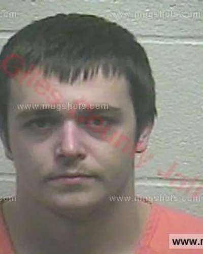 Booking photo of Lucas Allen Harrington, Giles County, Nov 18, 2015