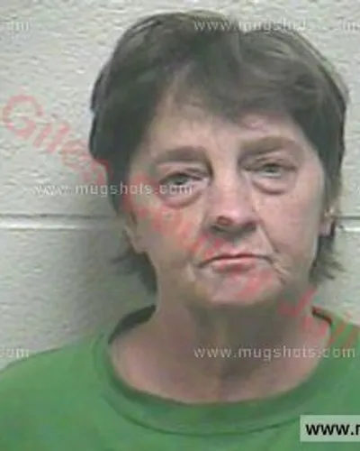 Booking photo of Connie Sue Norwood, Giles County, Mar 5, 2018