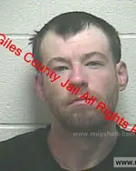 Booking photo of Joseph Lee Walker, Giles County, May 15, 2019