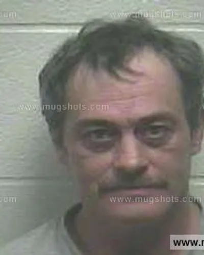 Booking photo of Russell Parmer, Giles County, May 6, 2013