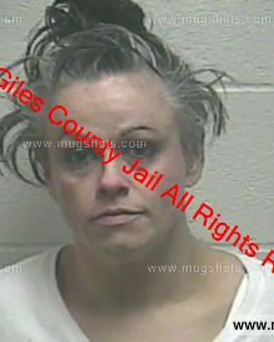 Booking photo of Kandice Sims, Giles County, Feb 27, 2020