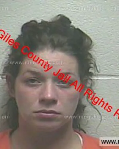 Booking photo of Crystal Mason, Giles County, Feb 27, 2020