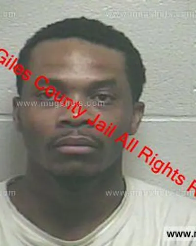 Booking photo of Andre Edmiston, Giles County, Dec 25, 2018