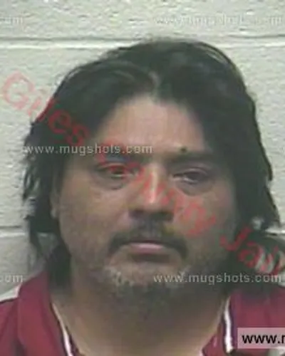 Booking photo of Marcos Vega, Giles County, Mar 28, 2018