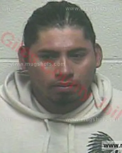 Booking photo of Alfredo Torres, Giles County, Oct 22, 2017