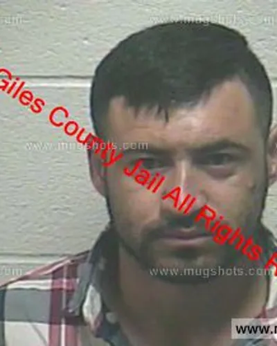 Booking photo of Garcia Boyzo, Giles County, Sep 30, 2019