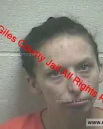 Booking photo of Stephanie Louise Hall, Giles County, Jan 4, 2019