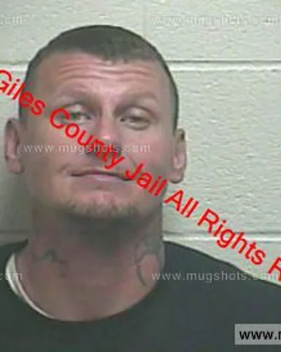 Booking photo of Michael Tabor, Giles County, Jan 6, 2020