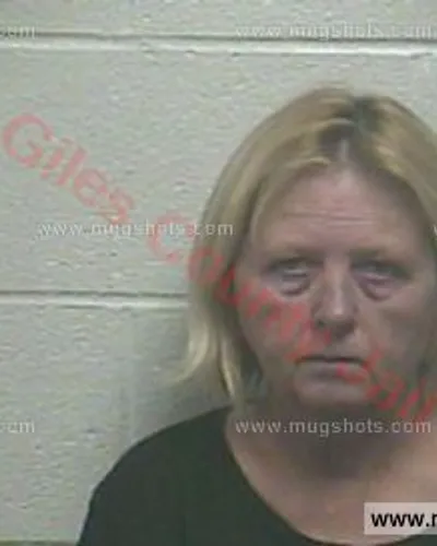 Booking photo of Sylvia Gaines, Giles County, Apr 26, 2018