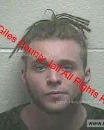 Booking photo of Nathan Clark Alsup, Giles County, Nov 21, 2019