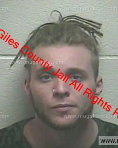 Booking photo of Nathan Alsup, Giles County, Nov 21, 2019