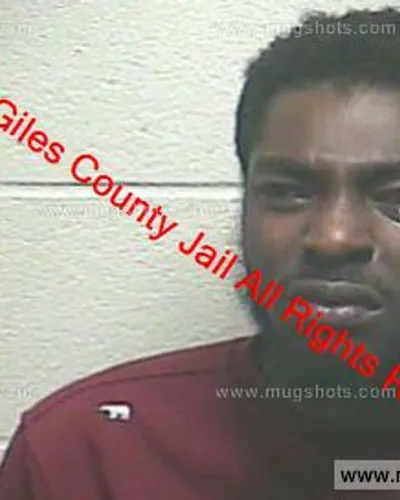 Booking photo of Malik Rashad Cross, Giles County, Dec 28, 2019