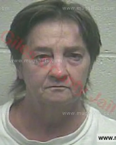 Booking photo of Connie Sue Norwood, Giles County, Feb 13, 2016