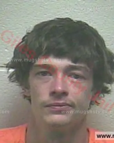 Booking photo of Kyle Samuel Robert Kittl, Giles County, Oct 2, 2017