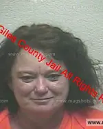 Booking photo of Karen Denise Robbins, Giles County, Mar 24, 2020