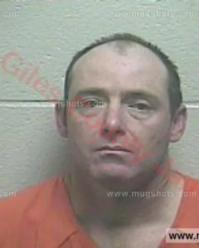 Booking photo of Joseph Davenport, Giles County, Mar 27, 2018