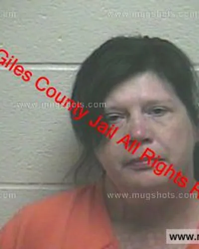 Booking photo of Monica Shaddix, Giles County, May 14, 2020