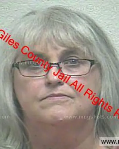 Booking photo of Pamela Newell, Giles County, Mar 1, 2019
