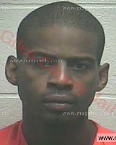 Booking photo of Nikolas Gregory Simmons, Giles County, May 5, 2017