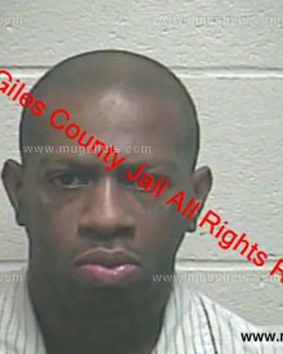 Booking photo of Randon Black, Giles County, Jan 24, 2020