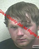 Booking photo of CHRISTOPHER SHAWN THOMPSON, Giles County, May 3, 2019