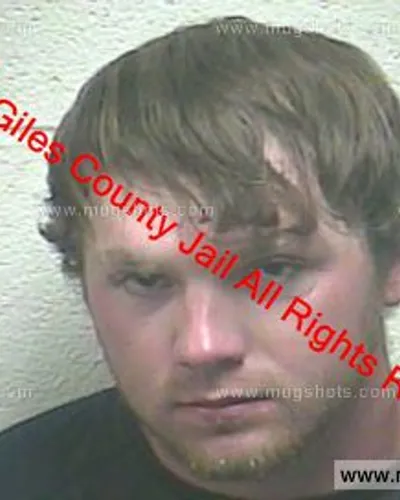 Booking photo of CHRISTOPHER SHAWN THOMPSON, Giles County, May 3, 2019