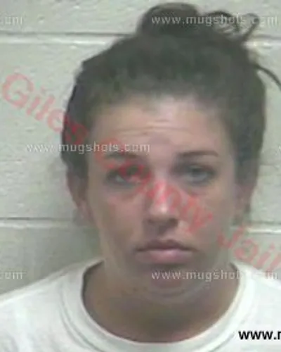 Booking photo of Jenelle Brenna Clouser, Giles County, Jul 16, 2017