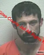 Booking photo of Kevin David Lancaster, Giles County, Jan 24, 2019