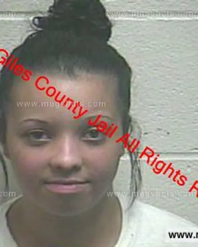 Booking photo of Tiffany Sutton, Giles County, Mar 11, 2020