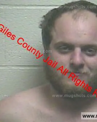 Booking photo of Nathaniel Cotten, Giles County, May 19, 2020