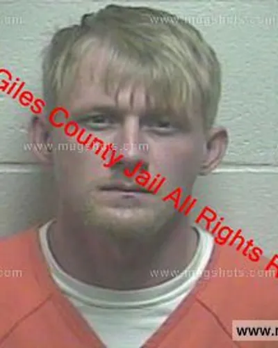 Booking photo of Raymondd Alverson, Giles County, Jan 24, 2020