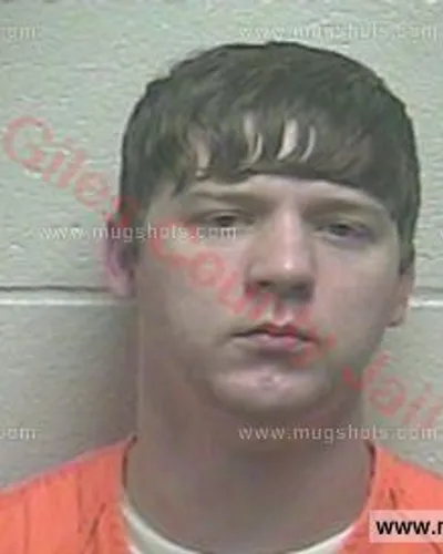 Booking photo of Justin Lones, Giles County, Apr 8, 2018