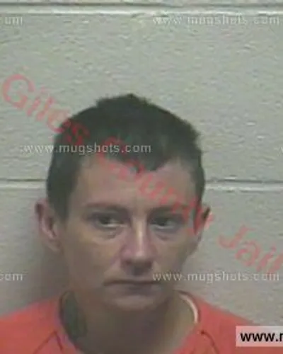 Booking photo of Krystal Johnson, Giles County, Nov 30, 2017
