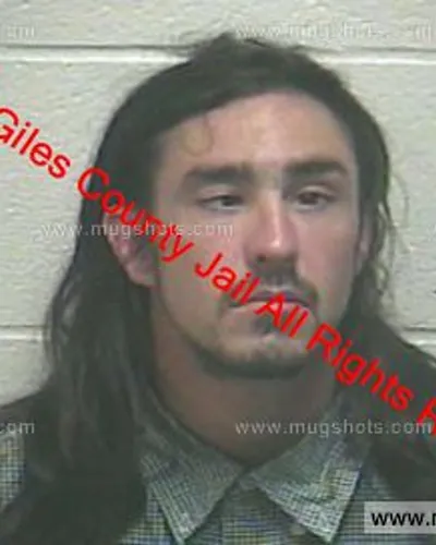 Booking photo of Quentin Sharpe, Giles County, May 24, 2019