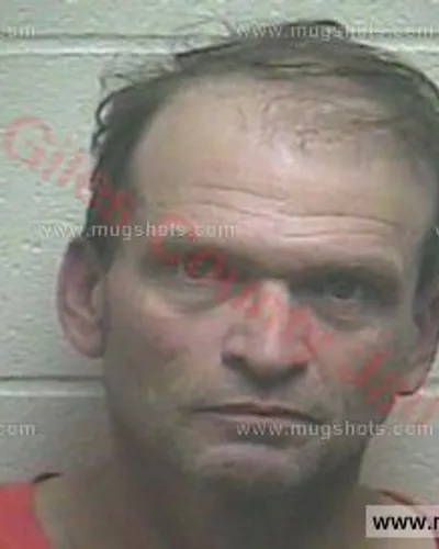 Booking photo of Donald Gene Mcconnell, Giles County, Jan 20, 2018