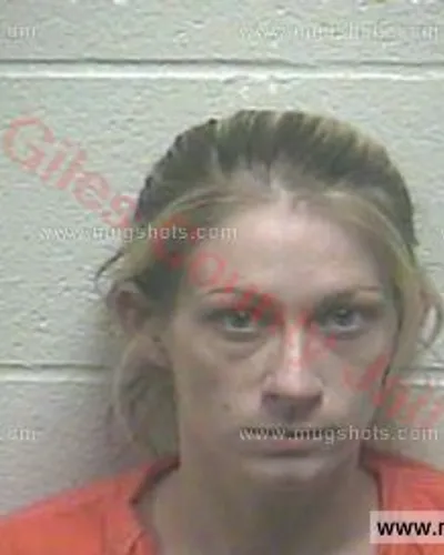 Booking photo of Katie Eileen Davison, Giles County, Jan 23, 2018