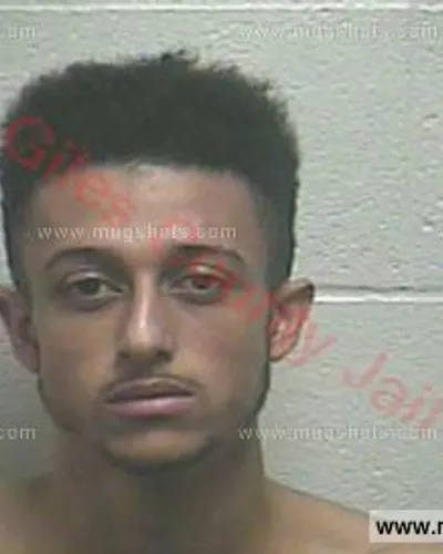 Booking photo of Julian Nathaniel Jones, Giles County, Feb 27, 2018