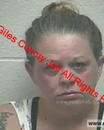 Booking photo of Angela Renee Kirkley, Giles County, Dec 25, 2018