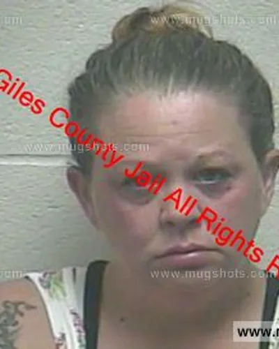Booking photo of Angela Kirkley, Giles County, Dec 25, 2018