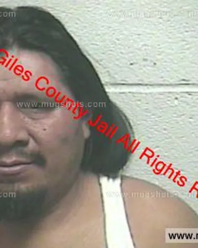 Booking photo of Lorenzo Perez, Giles County, Feb 8, 2020