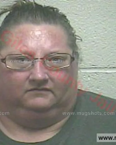 Booking photo of Karen Mansfield, Giles County, Aug 28, 2017