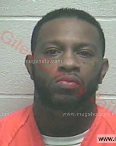 Booking photo of Randon Avery Lewis Black, Giles County, Mar 10, 2018