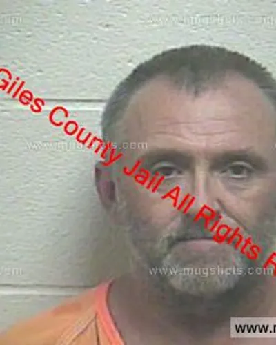 Booking photo of Christopher Glass, Giles County, Dec 25, 2018