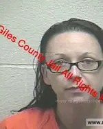 Booking photo of April Dawn St Hilaire, Giles County, Sep 27, 2019